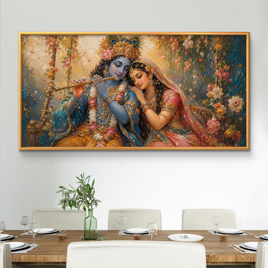 Radha Krishna Premium Canvas Painting - Premium Wall Art | Decor By Neon