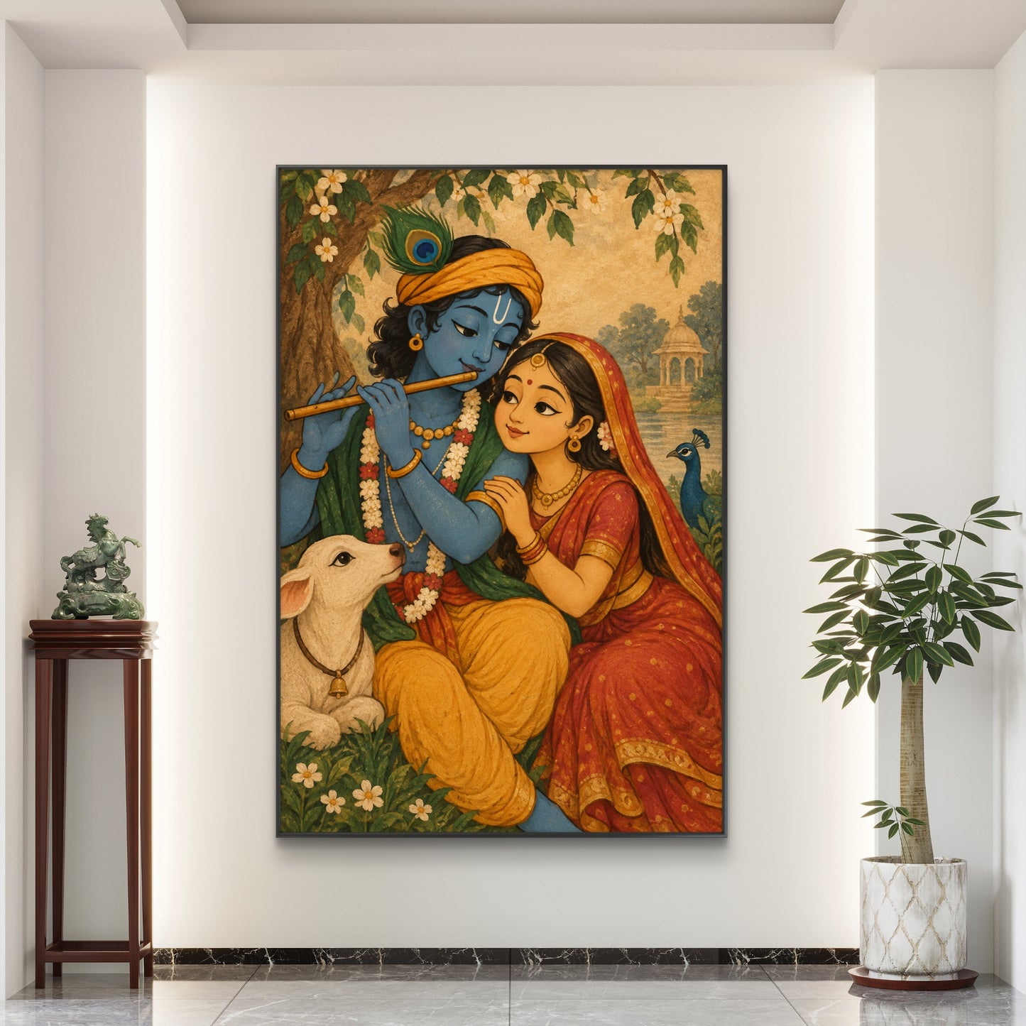 Radha Krishna Premium Canvas Painting - Buy Online | Decor By Neon