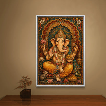 Lord Ganesha Premium Canvas Painting