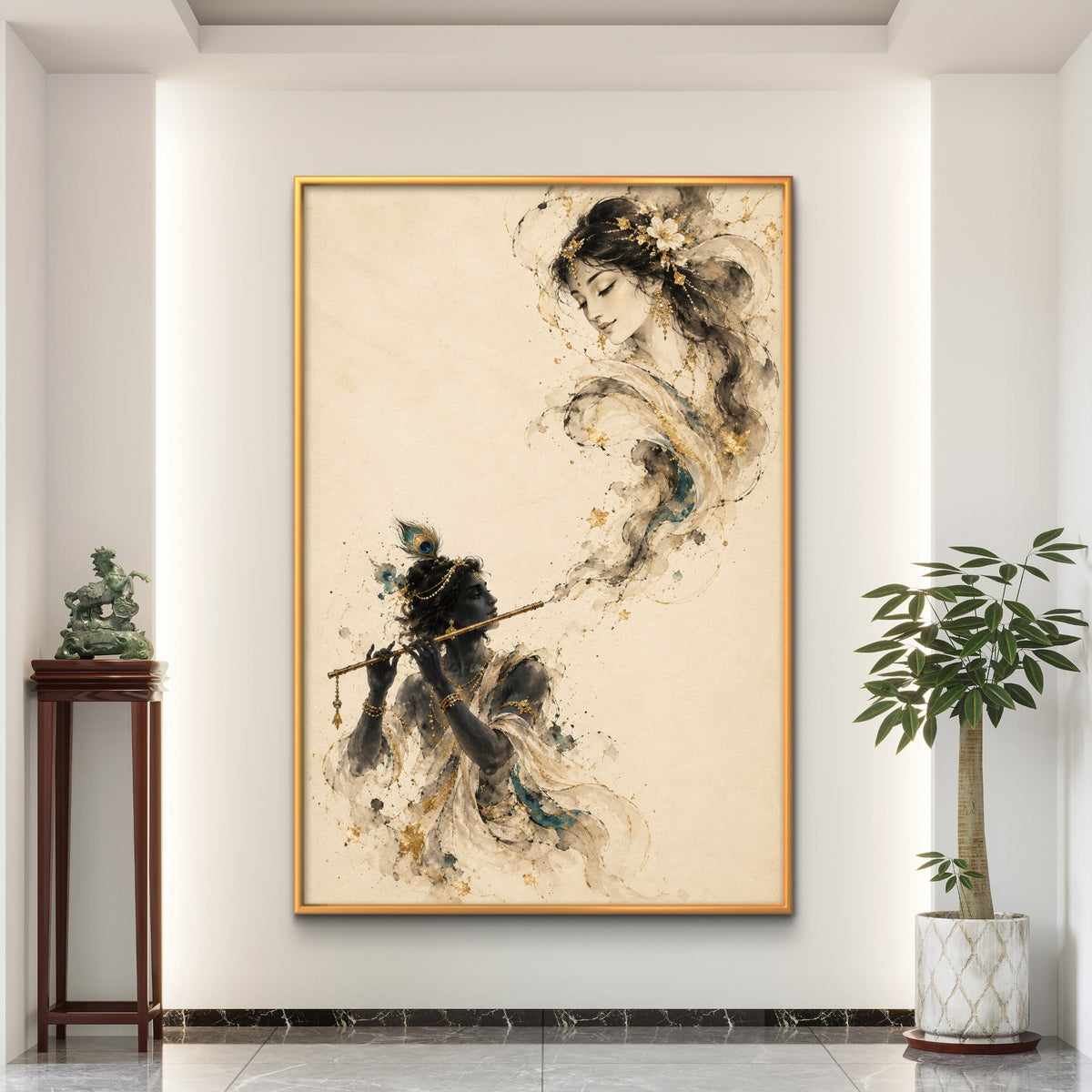 Lord Krishna Premium Canvas Painting - Buy Online | Decor By Neon