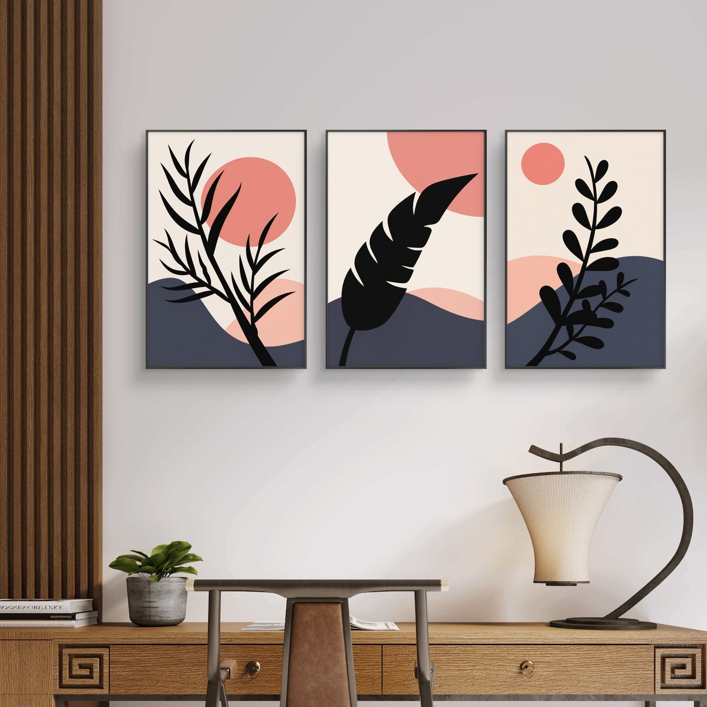 Set of 3 Abstract Art Premium Canvas Painting - Buy Online | Decor By Neon