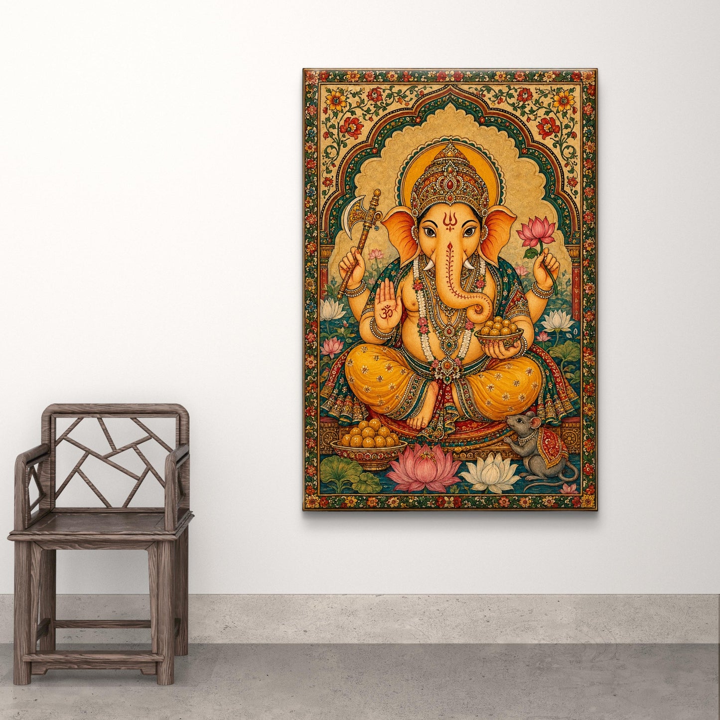 Lord Ganesha Premium Canvas Painting - Buy Online | Decor By Neon