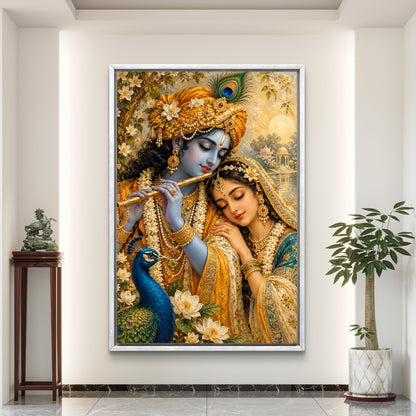 Radha Krishna Premium Canvas Painting
