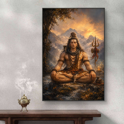 Lord Shiva Premium Canvas Painting