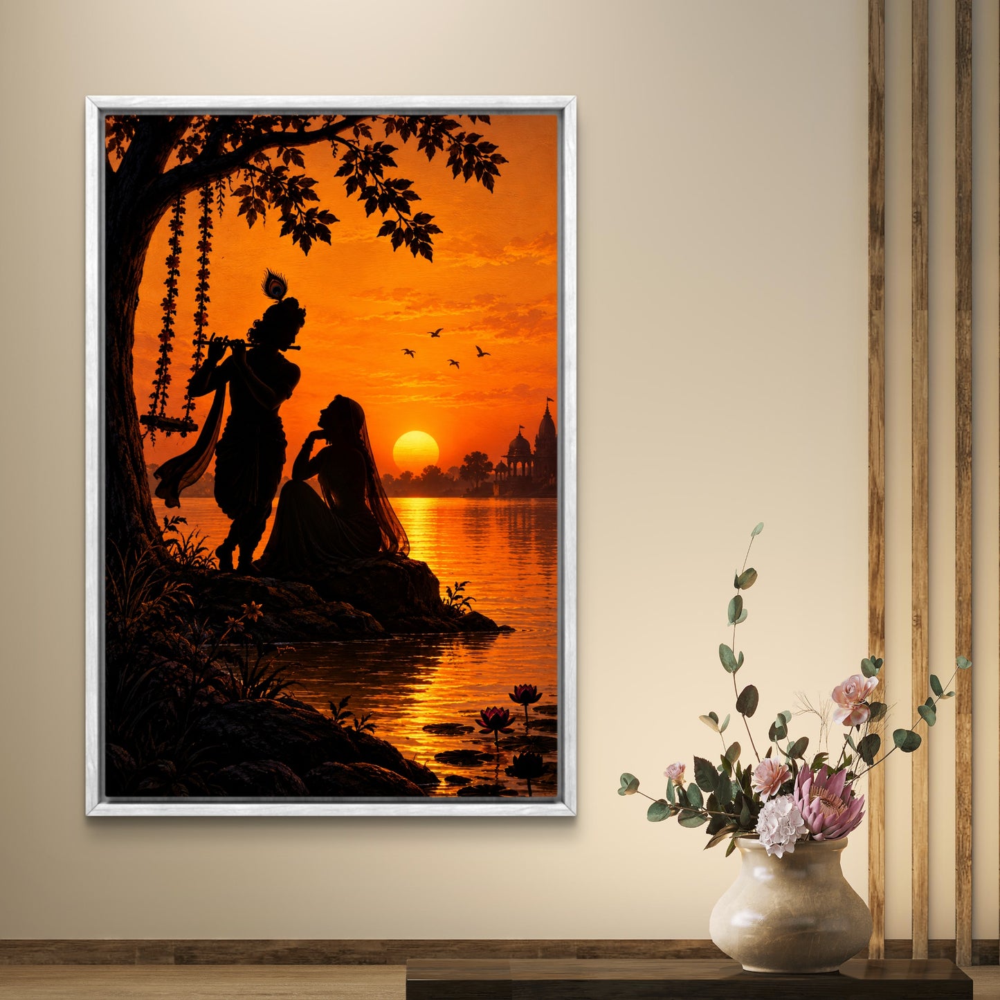 Radha Krishna Premium Canvas Painting - Buy Online | Decor By Neon