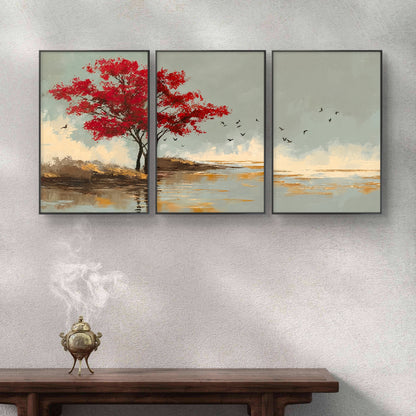 Set of 3 Abstract Art Premium Canvas Painting