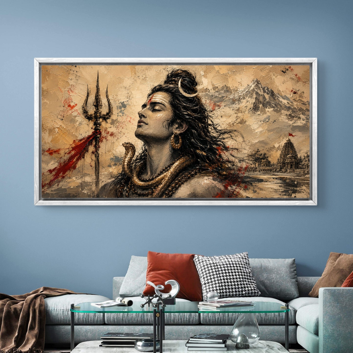 Lord Shiva Premium Canvas Painting - Buy Online | Decor By Neon