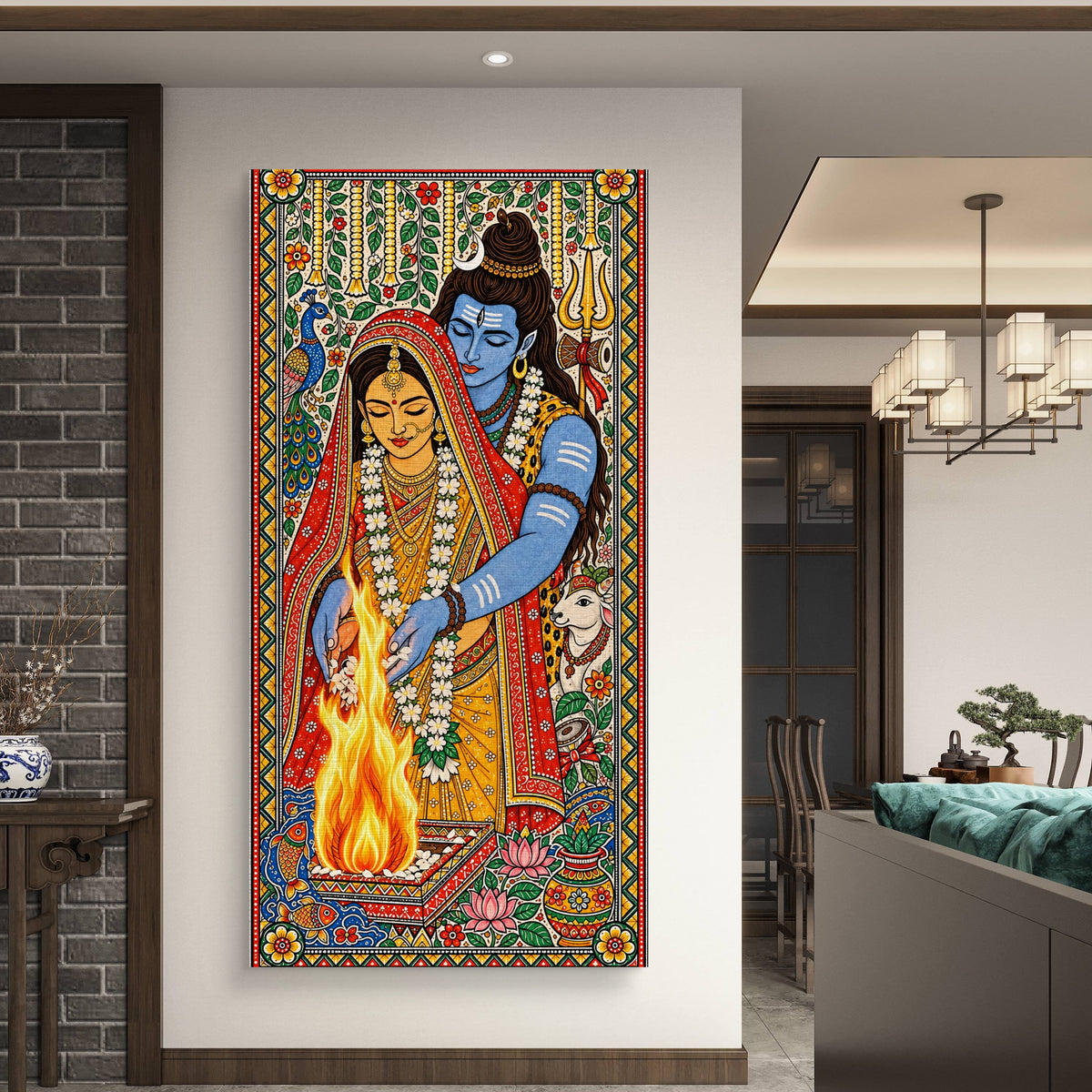 Lord Shiva Premium Canvas Painting - Buy Online | Decor By Neon