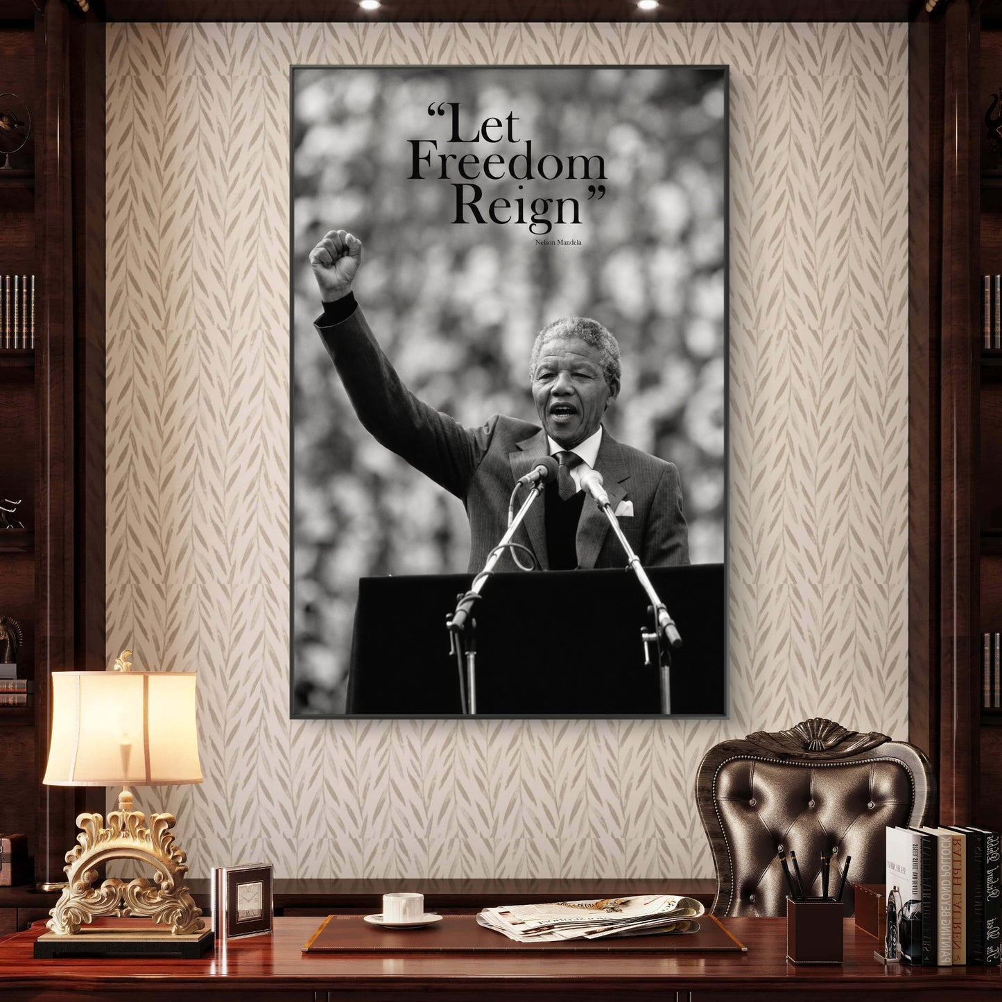 Nelson Mandela Premium Canvas Painting - Buy Online | Decor By Neon