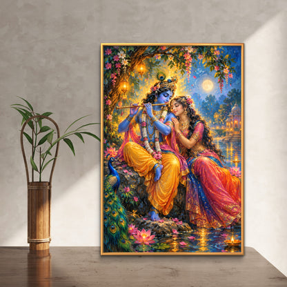 Radha Krishna Premium Canvas Painting