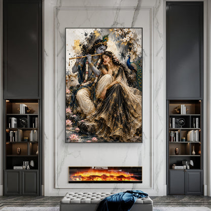 Radha Krishna Premium Canvas Painting