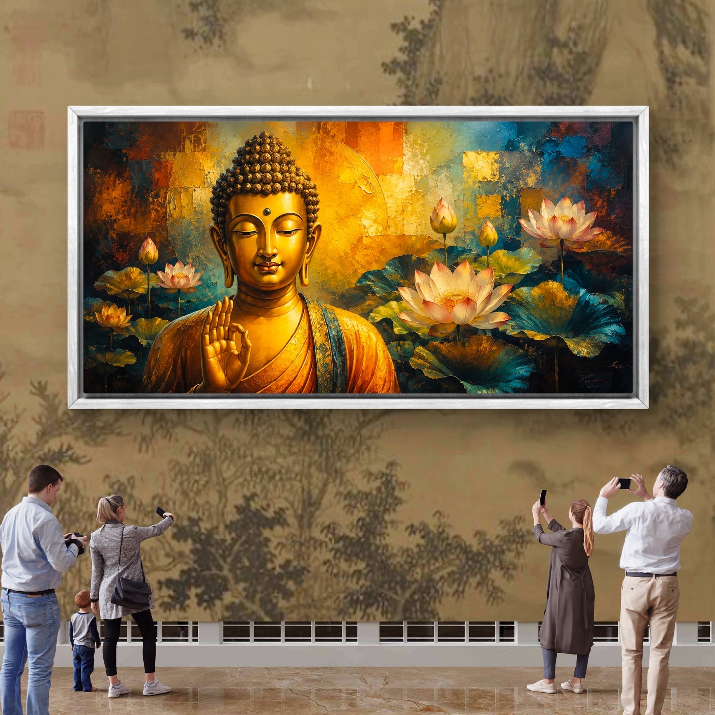 Lord Buddha Premium Canvas Painting - Buy Online | Decor By Neon