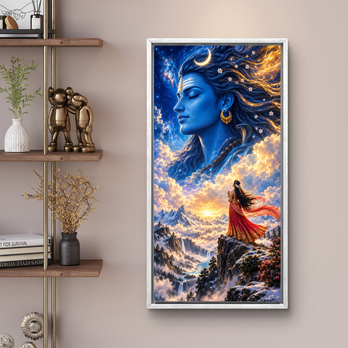 Lord Shiva Premium Canvas Painting - Buy Online | Decor By Neon