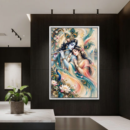 Radha Krishna Premium Canvas Painting
