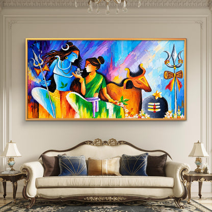 Lord Shiva Premium Canvas Painting