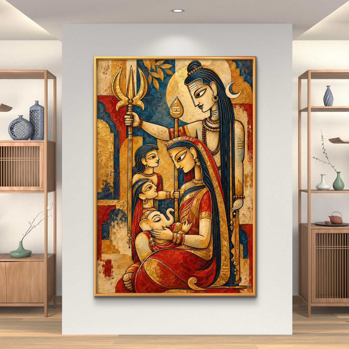 Lord Shiva Premium Canvas Painting - Buy Online | Decor By Neon