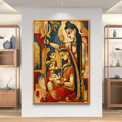Lord Shiva Premium Canvas Painting