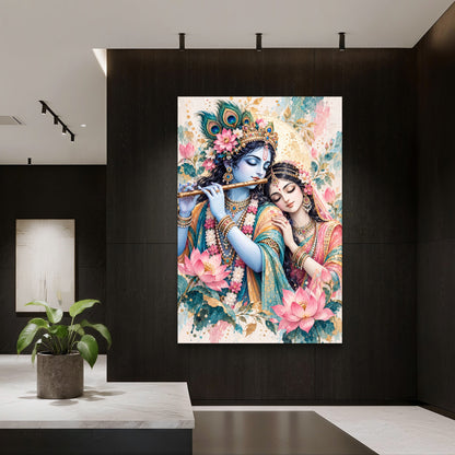 Radha Krishna Premium Canvas Painting