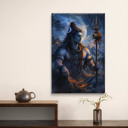 Lord Shiva Premium Canvas Painting