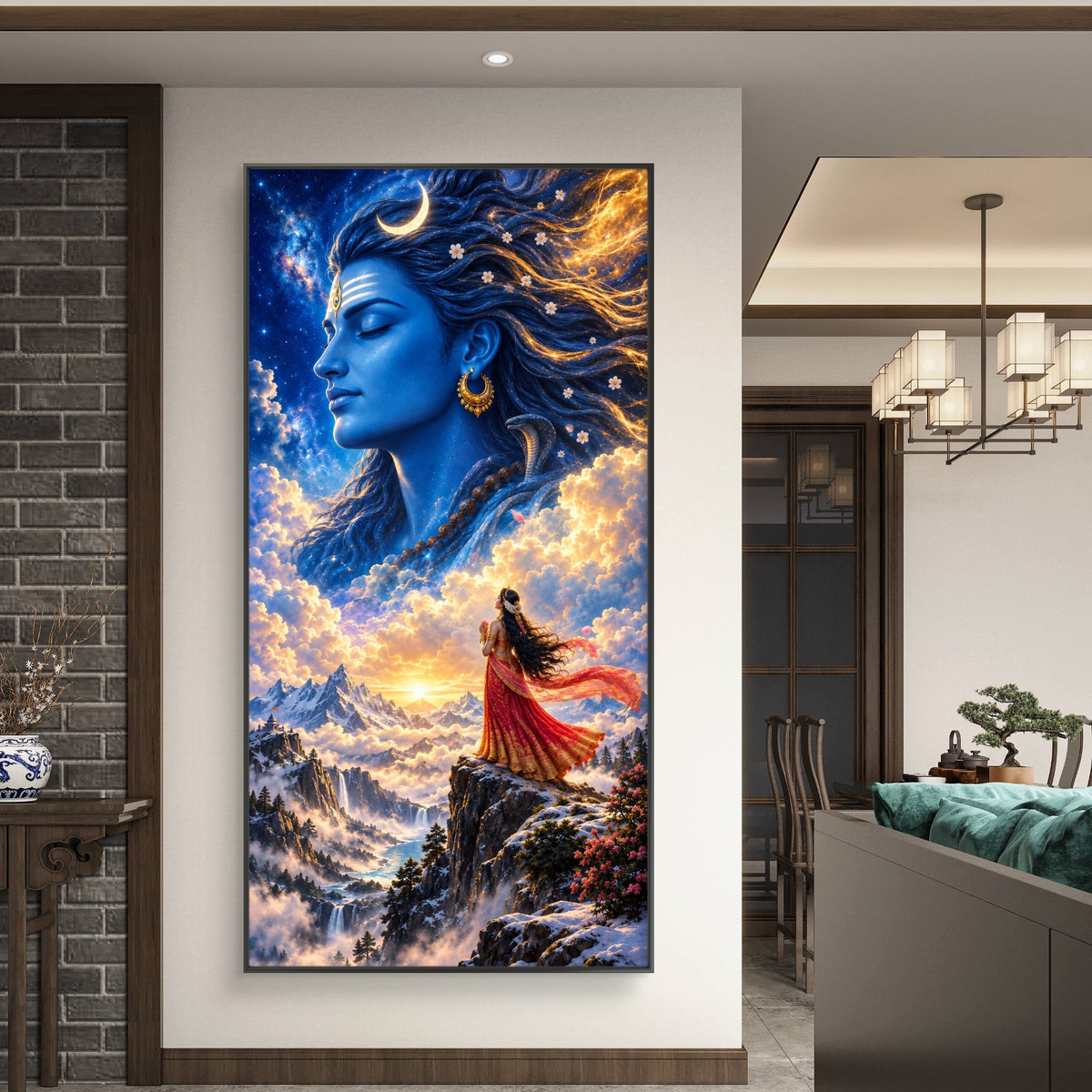 Lord Shiva Premium Canvas Painting - Buy Online | Decor By Neon