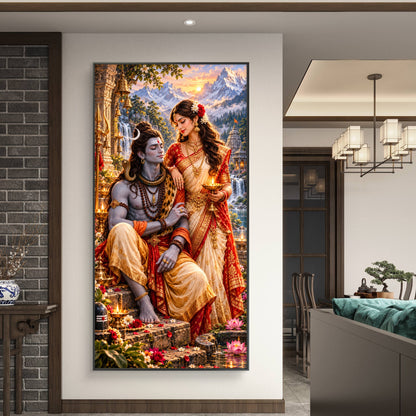 Lord Shiva Premium Canvas Painting