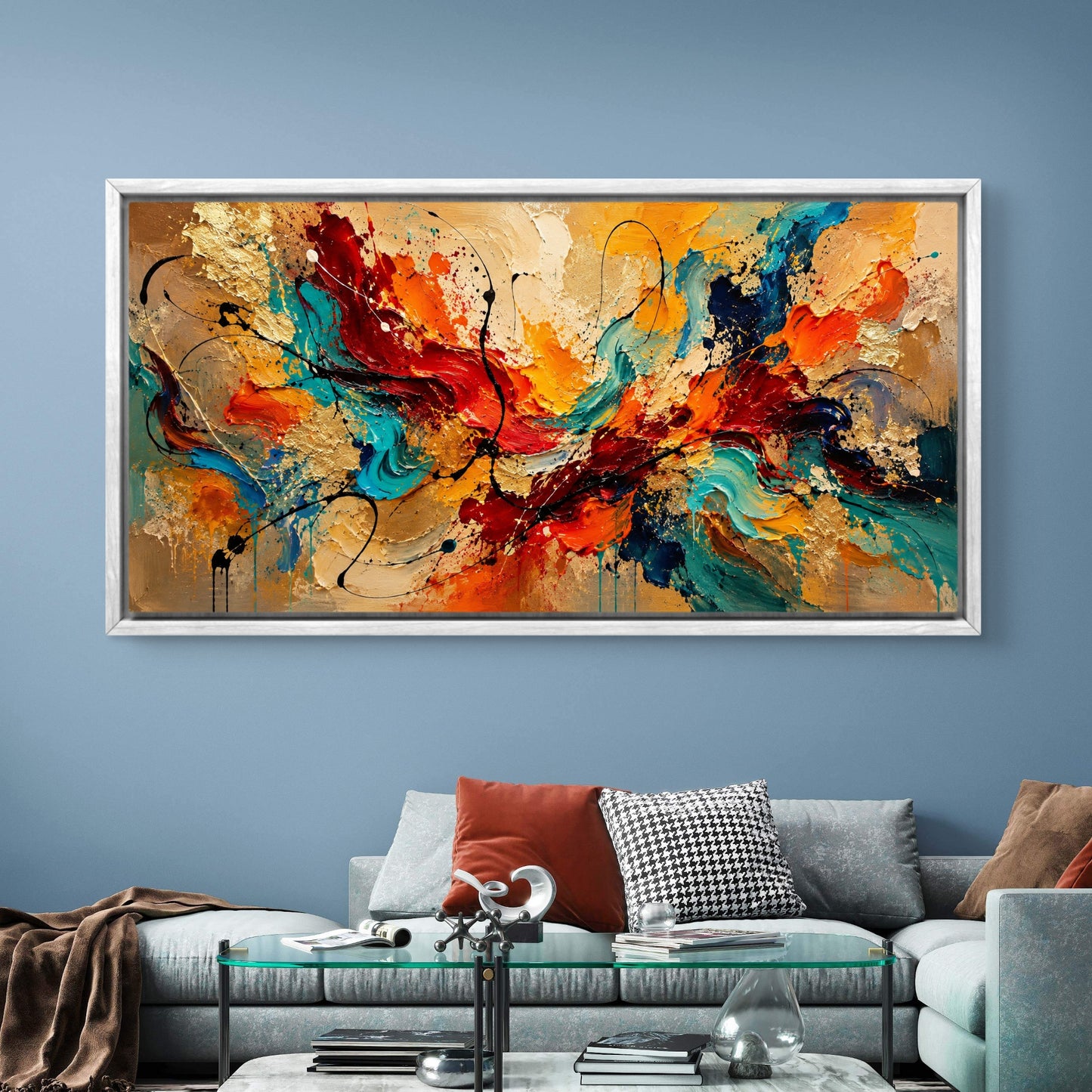 Abstract Art Premium Canvas Painting - Buy Online | Decor By Neon
