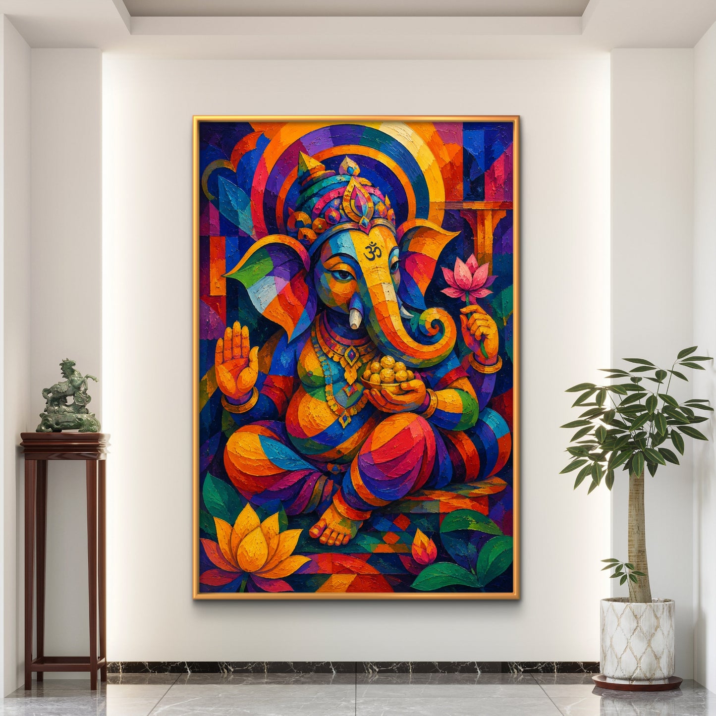 Lord Ganesha Premium Canvas Painting - Buy Online | Decor By Neon
