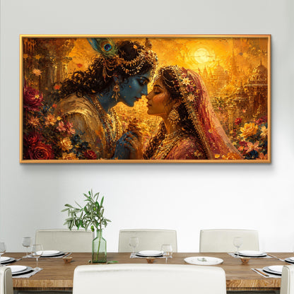 Radha Krishna Premium Canvas Painting