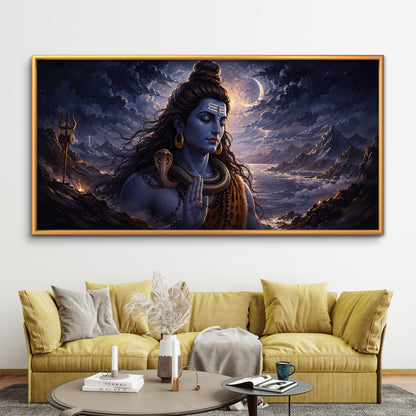 Lord Shiva Premium Canvas Painting