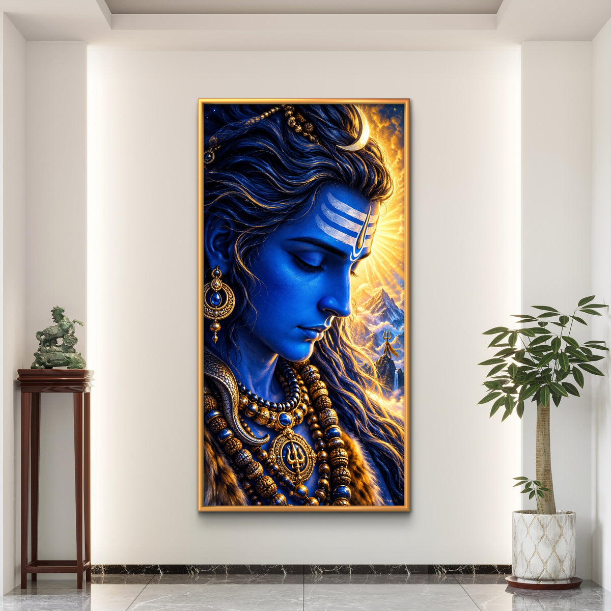 Lord Shiva Premium Canvas Painting - Buy Online | Decor By Neon