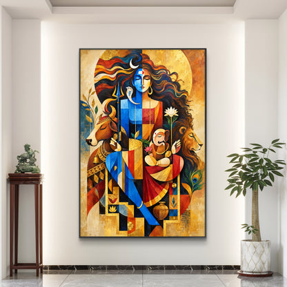 Lord Shiva Premium Canvas Painting