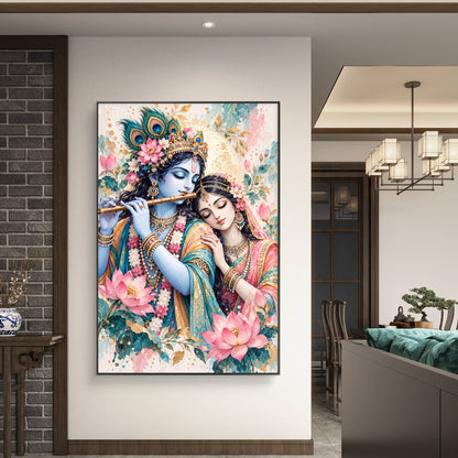 Radha Krishna Premium Canvas Painting