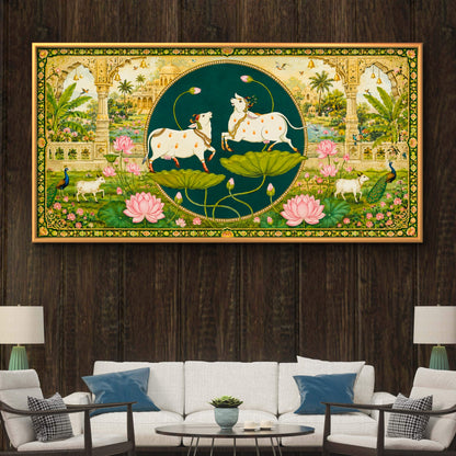 Traditional Pichwai Shrinathji Premium Canvas Painting
