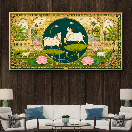 Traditional Pichwai Shrinathji Premium Canvas Painting - Premium Wall Art | Decor By Neon