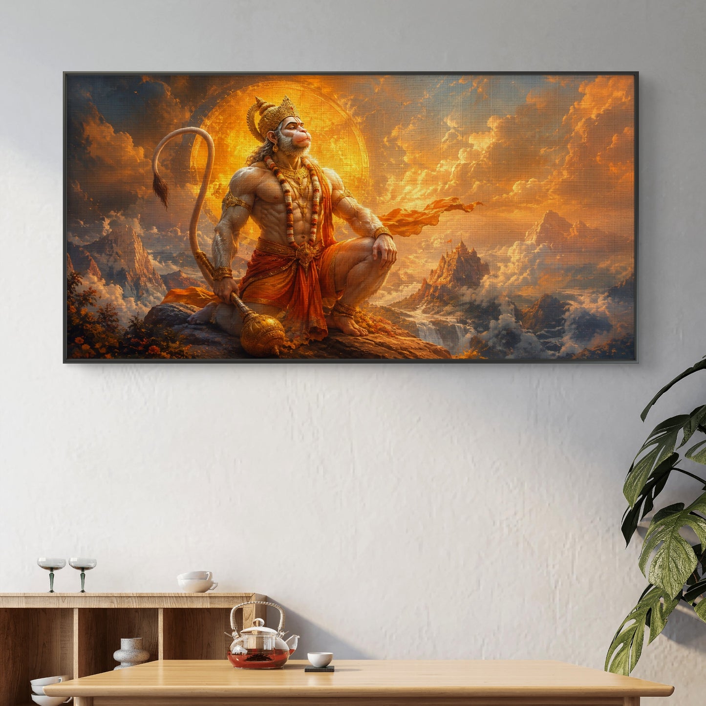 Lord Hanuman Premium Canvas Painting - Buy Online | Decor By Neon