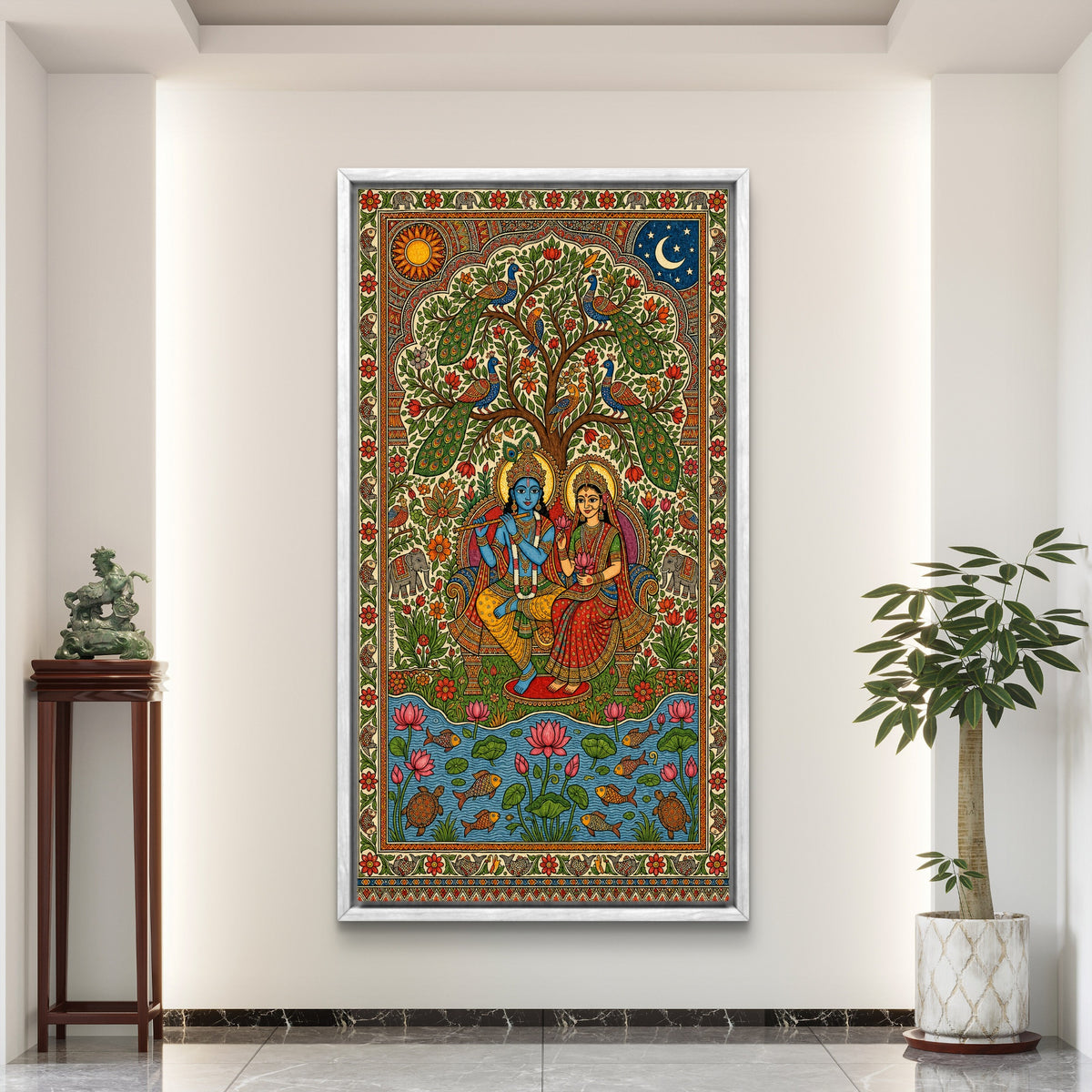 Radha Krishna Premium Canvas Painting - Buy Online | Decor By Neon