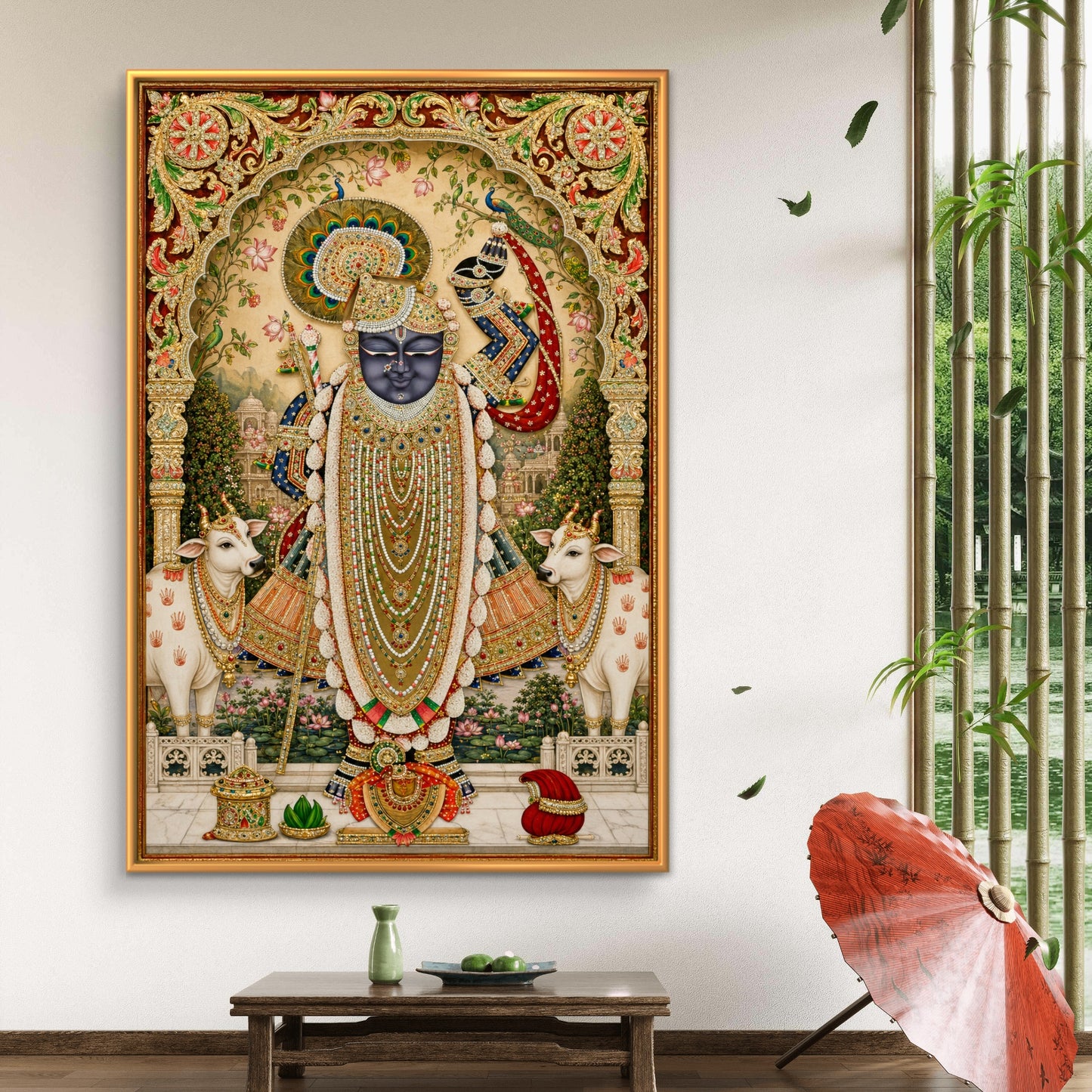 Traditional Pichwai Shrinathji Premium Canvas Painting - Buy Online | Decor By Neon