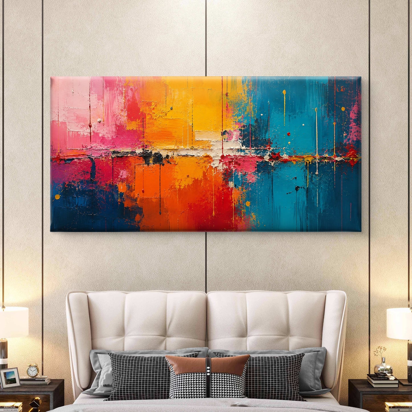Abstract Art Premium Canvas Painting - Buy Online | Decor By Neon