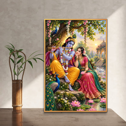 Radha Krishna Premium Canvas Painting