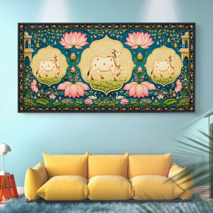 Traditional Pichwai Shrinathji Premium Canvas Painting