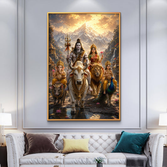 Lord Shiva Premium Canvas Painting - Premium Wall Art | Decor By Neon