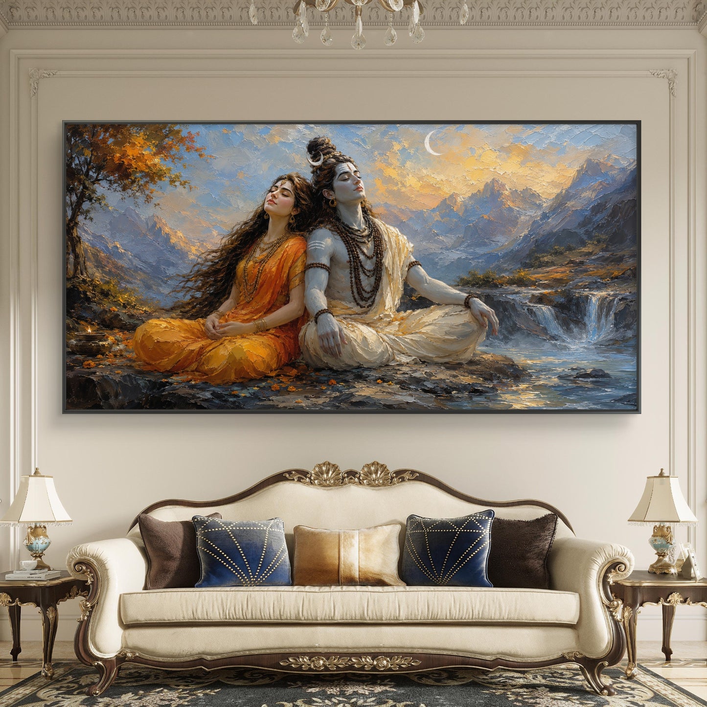 Lord Shiva Premium Canvas Painting - Buy Online | Decor By Neon