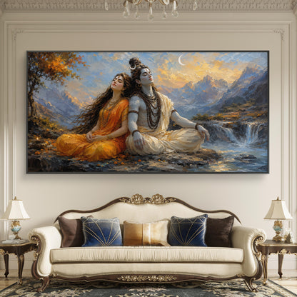 Lord Shiva Premium Canvas Painting