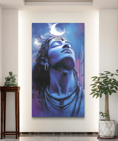 Shiva Premium Acrylic Wall Art for Home & Temple Decor