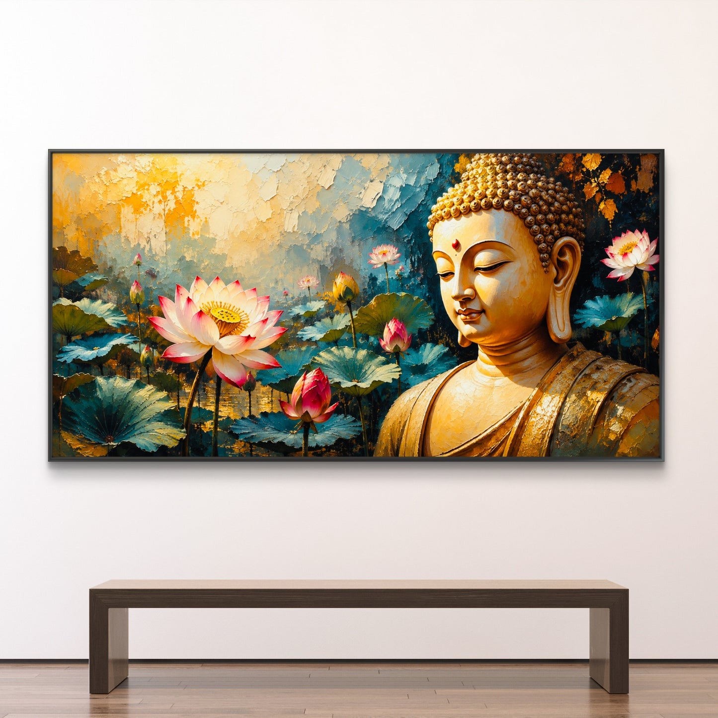 Lord Buddha Premium Canvas Painting - Buy Online | Decor By Neon