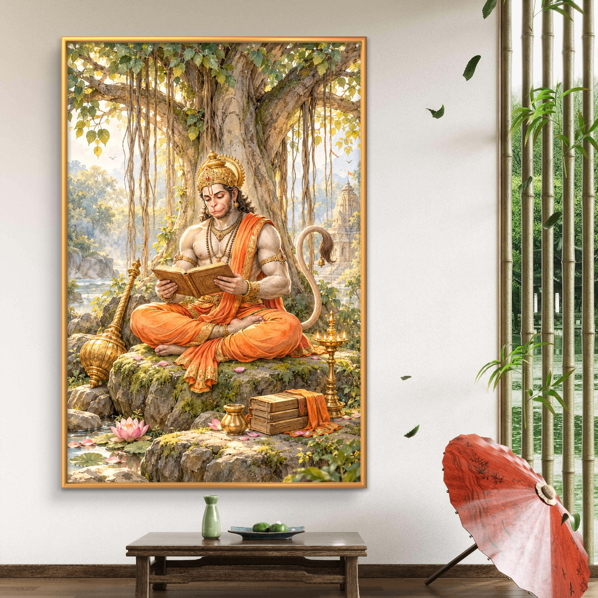 Lord Hanuman Premium Canvas Painting - Buy Online | Decor By Neon