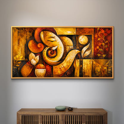 Lord Ganesha Premium Canvas Painting