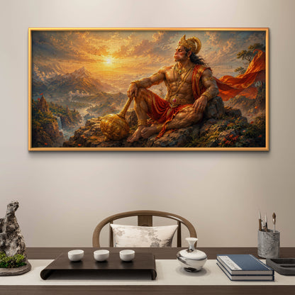 Lord Hanuman Premium Canvas Painting