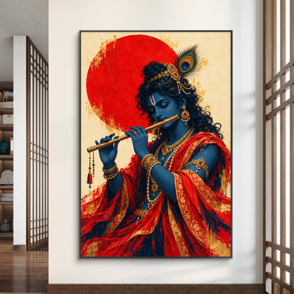 Lord Krishna Premium Canvas Painting