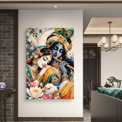 Radha Krishna Premium Canvas Painting